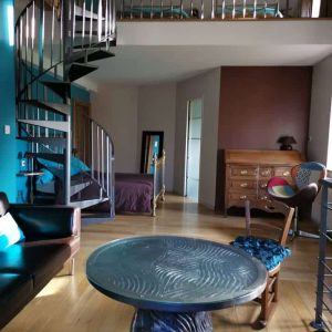 Duplex 4 personnes, chambre d'hôtes avec mezanine